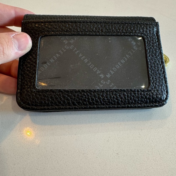 STEVE MADDEN | Black Leather Wallet - Picture 4 of 5